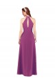 Baie sauvage Fourreau Col V Mousseline Longue Robes demoiselle d'honneur Pas Cher