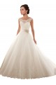 Blanc Princesse Épaule Dénudée Tulle Dentelle Robes de mariée Pas Cher