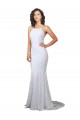 Blanc Sirène Col Haut Balayage train Dentelle Robes de mariée Pas Cher