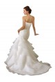Blanc Sirène Tulle Robes de mariée Pas Cher