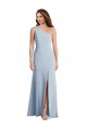 Bleu ciel clair Trompette Crêpe Stretch Longue Formelles Robes demoiselle d'honneur / Robes de soirée / Robes de bal Pas Cher