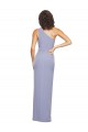 Bleu fumée Fourreau Crêpe Stretch Longue Formelles Robes demoiselle d'honneur / Robes de soirée / Robes de bal Pas Cher