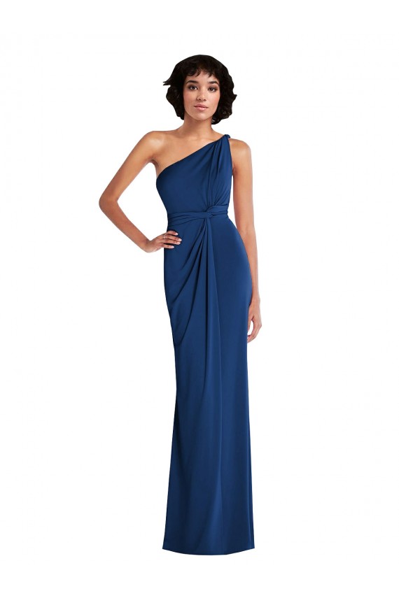 Bleu roi Fourreau Spandex Longue Robes demoiselle d'honneur / Robes de bal Pas Cher