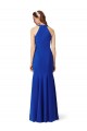 Bleu roi Sirène Col V Crêpe Stretch Longue Formelles Robes demoiselle d'honneur / Robes de soirée / Robes de bal Pas Cher