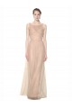 Blush 95 Fourreau Illusion Tulle Longue Robes demoiselle d'honneur Pas Cher