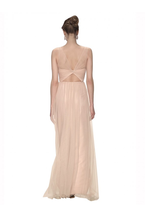 Blush 95 Fourreau Illusion Tulle Longue Robes demoiselle d'honneur Pas Cher