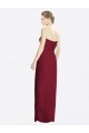 Bordeaux Fourreau Mousseline Longue Robes demoiselle d'honneur Pas Cher