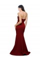 Bordeaux Fourreau Sans bretelle Crêpe Stretch Longue Formelles Robes demoiselle d'honneur / Robes de soirée / Robes de bal Pas Cher
