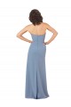 Bordeaux Fourreau Sans bretelle Mousseline Longue Robes demoiselle d'honneur Pas Cher