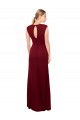 Bordeaux Sirène Col V Mousseline Longue Robes demoiselle d'honneur / Robes de bal Pas Cher