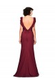 Bordeaux Sirène Sans bretelle Crêpe Stretch Longue Robes demoiselle d'honneur / Robes de bal Pas Cher