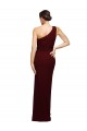 Bordeaux foncé Fourreau Crêpe Stretch Longue Formelles Robes demoiselle d'honneur / Robes de soirée / Robes de bal Pas Cher
