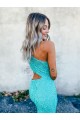 Couleur affichée Sirène Balayage train Paillettes Velours Longue Robes de bal Pas Cher