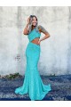Couleur affichée Sirène Balayage train Paillettes Velours Longue Robes de bal Pas Cher