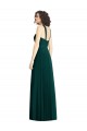 Evergreen Trapèze Licou Mousseline Longue Robes demoiselle d'honneur Pas Cher