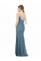 Fourreau Bretelles spaghetti Col V Dentelle Longue Robes demoiselle d'honneur Pas Cher