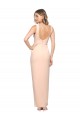 Fourreau Col Carré Crêpe Stretch Longue Formelles Robes demoiselle d'honneur / Robes de soirée / Robes de bal Pas Cher