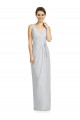 Fourreau Col V Mousseline Longue Robes demoiselle d'honneur Pas Cher