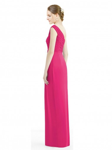 Fourreau Mousseline Longue Robes demoiselle d'honneur