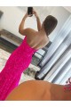 Fourreau Sans bretelle Balayage train Paillettes Velours Longue Robes de bal Pas Cher