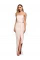 Fourreau Sans bretelle Crêpe Stretch Longue Formelles Robes demoiselle d'honneur / Robes de soirée / Robes de bal Pas Cher