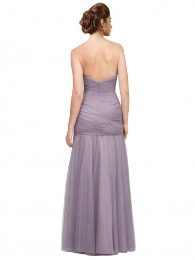 Heather Sirène Tulle Longue Robes demoiselle d'honneur