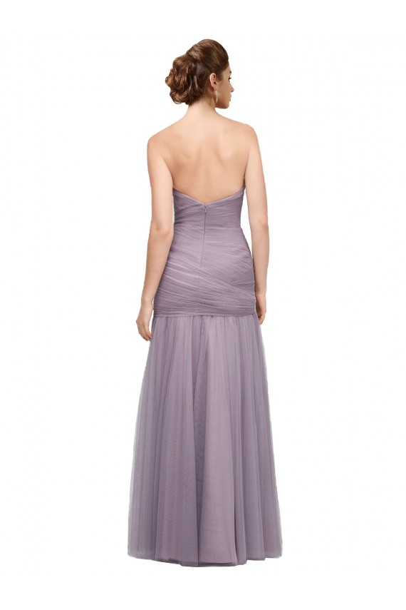 Heather Sirène Tulle Longue Robes demoiselle d'honneur Pas Cher