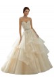 Ivoire & Champagne Princesse Tulle Dentelle Robes de mariée Pas Cher