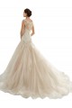 Ivoire & Champagne Sirène Tulle Dentelle Robes de mariée Pas Cher