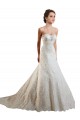 Ivoire & Champagne Trapèze Dentelle Robes de mariée Pas Cher