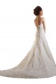 Ivoire & Champagne Trapèze Tulle Dentelle Robes de mariée Pas Cher