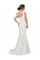 Ivoire Fourreau Balayage train Crêpe Stretch Longue Formelles Robes demoiselle d'honneur / Robes de soirée / Robes de bal Pas Cher