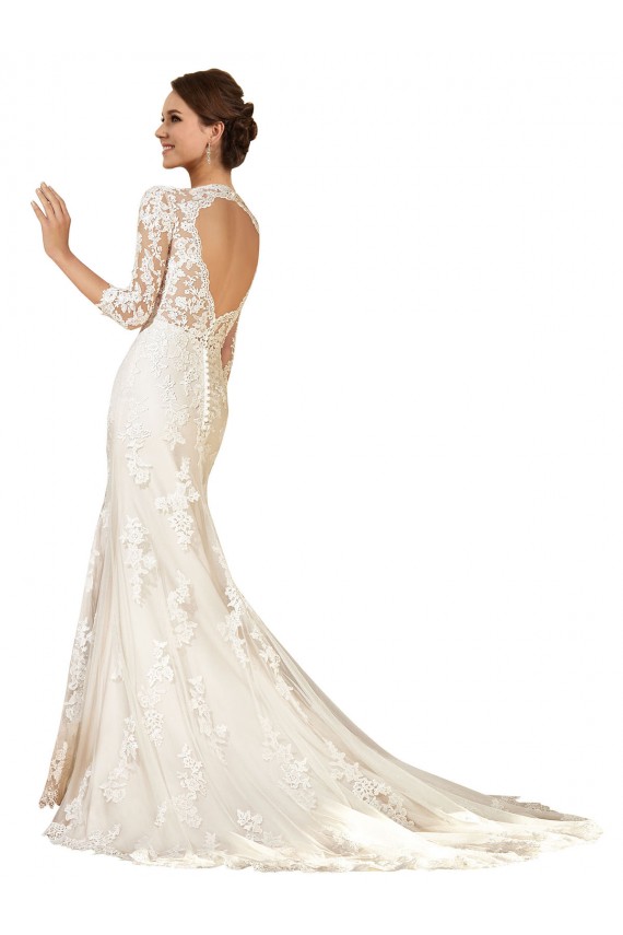 Ivoire Fourreau Dentelle Robes de mariée Pas Cher