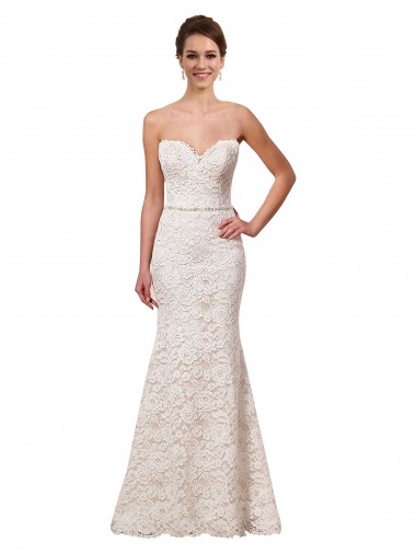 Ivoire Fourreau Dentelle Robes de mariée Pas Cher