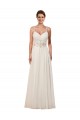 Ivoire Fourreau Mousseline Robes de mariée Pas Cher