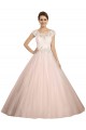 Ivoire Princesse Bateau Illusion Dentelle Robes de mariée Pas Cher