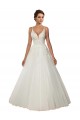 Ivoire Princesse Bretelles spaghetti Tulle Dentelle Boho Robes de mariée Pas Cher