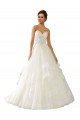 Ivoire Princesse Satiné Tulle Dentelle Robes de mariée Pas Cher