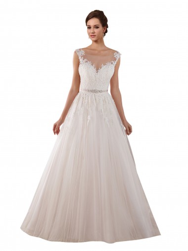 Ivoire Princesse Tulle Dentelle Robes de mariée Pas Cher