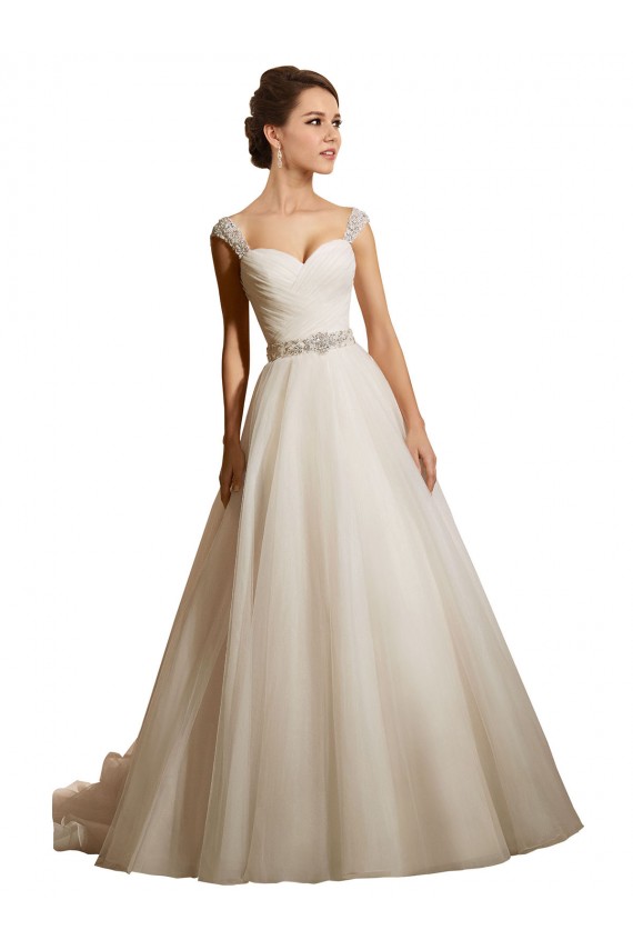 Ivoire Princesse Tulle Robes de mariée Pas Cher