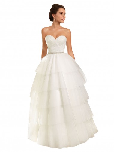 Ivoire Princesse Tulle Robes de mariée Pas Cher