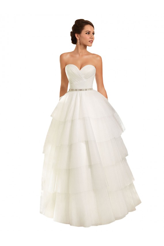Ivoire Princesse Tulle Robes de mariée Pas Cher