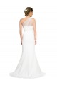 Ivoire Sirène Balayage train Crêpe Stretch Tulle Longue Formelles Robes demoiselle d'honneur / Robes de soirée Pas Cher
