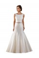 Ivoire Sirène Bateau Satiné Robes de mariée Pas Cher