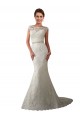 Ivoire Sirène Illusion Tulle Dentelle Robes de mariée Pas Cher