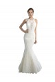 Ivoire Sirène Illusion Tulle Plage Robes de mariée Pas Cher