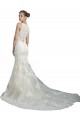 Ivoire Sirène Illusion Tulle Plage Robes de mariée Pas Cher