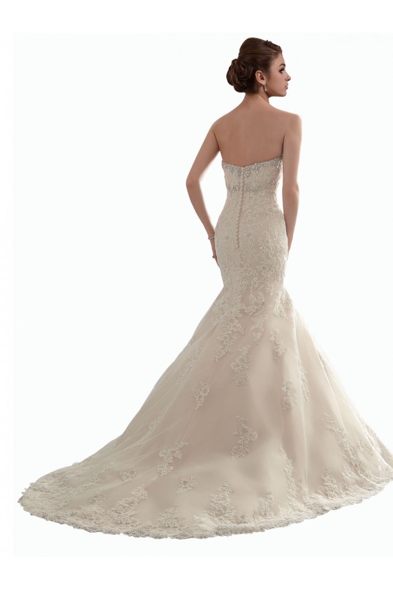 Ivoire Sirène Tulle Dentelle Classique Robes de mariée Pas Cher