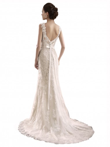 Ivoire Sirène Tulle Dentelle Robes de mariée
