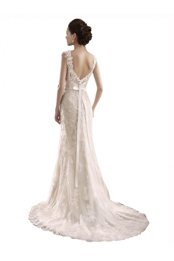 Ivoire Sirène Tulle Dentelle Robes de mariée Pas Cher